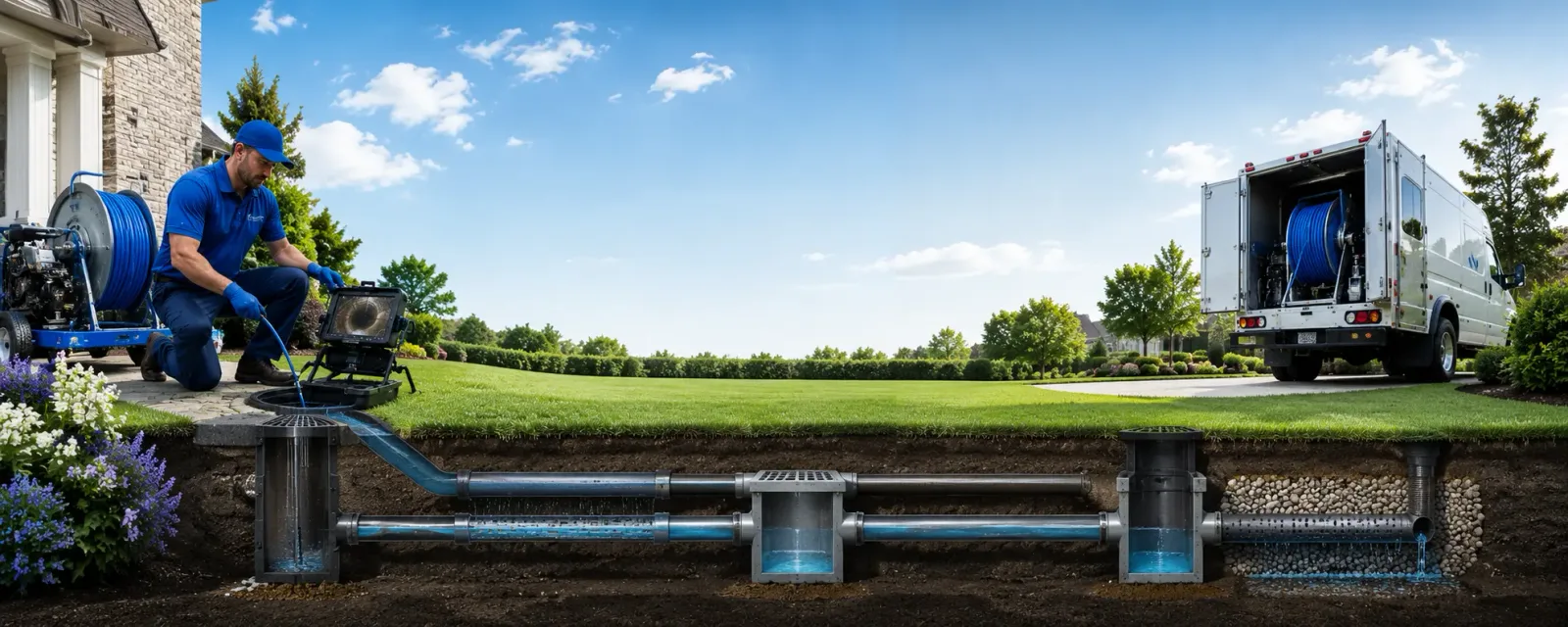 Outdoor drain cleaning information for Watts, OK